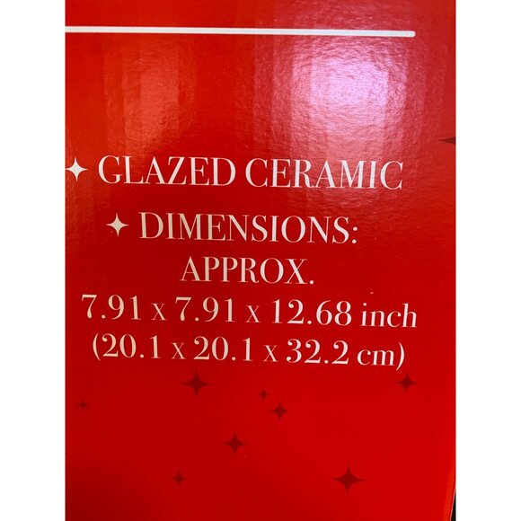 New Merry Moments Pink Cookie Jar Christmas Tree Ceramic ALDI - Picture 4 of 6